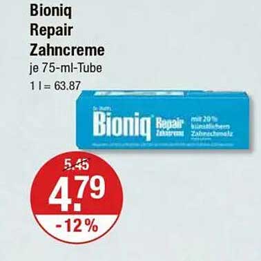 Bioniq Repair Zahnpasta 75 ml