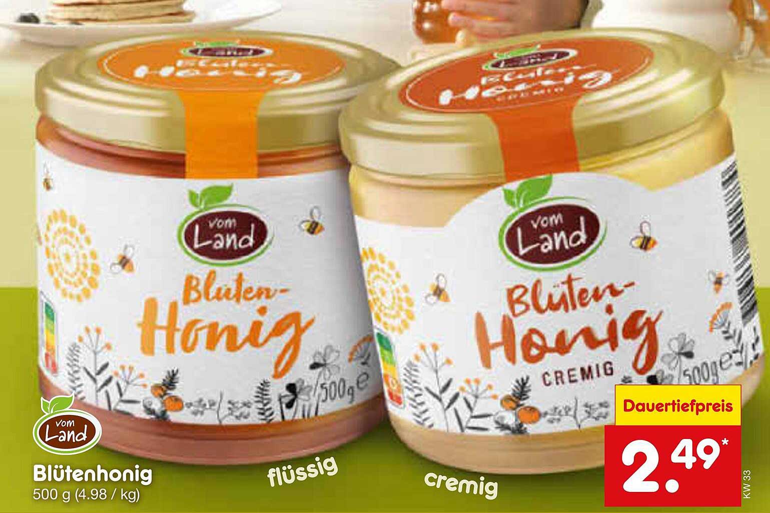 Blütenhonig 500 g (flüssig und cremig)