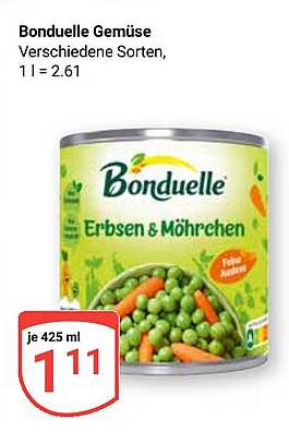 Bonduelle Gemüse Erbsen & Möhrchen - 425 ml