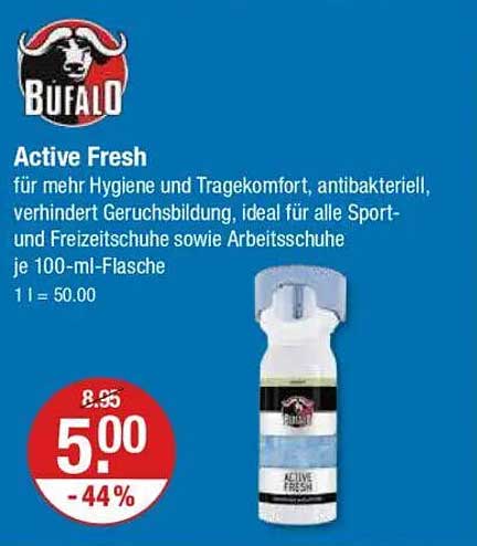 Buffalo Active Fresh - 100 ml Flasche