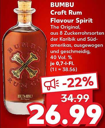 BUMBU Craft Rum Flavour Spirit