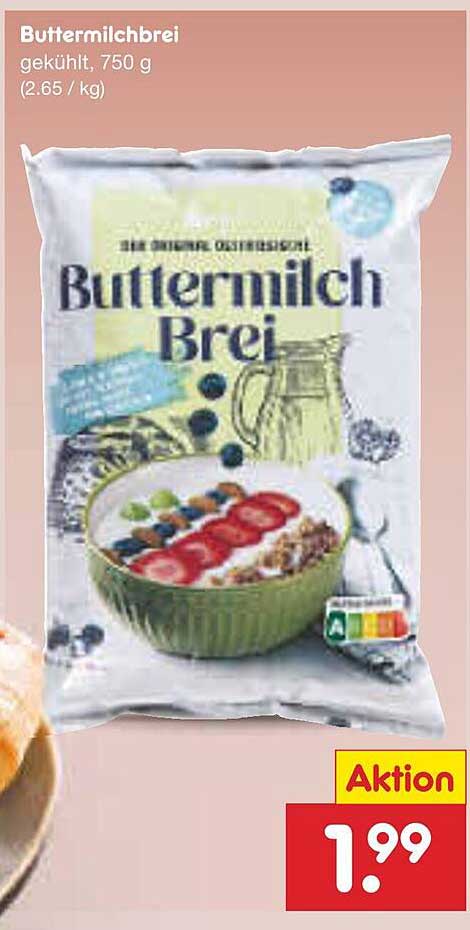 Buttermilchbrei, gekühlt, 750 g