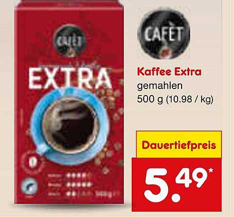 Cafét Kaffee Extra gemahlen 500 g