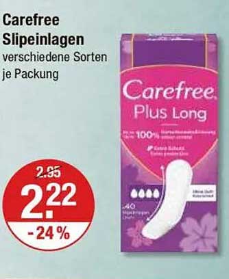 Carefree Slipeinlagen Plus Long - verschiedene Sorten je Packung