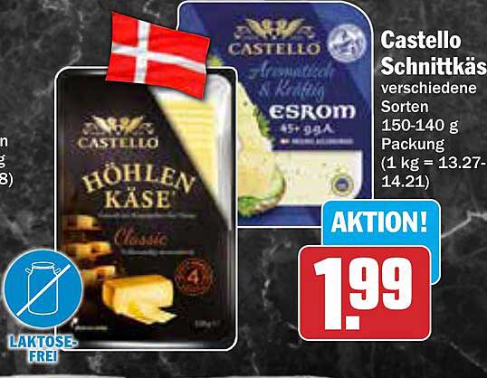 Castello Schnittkäse verschiedene Sorten 150-140 g