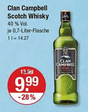 Clan Campbell Scotch Whisky 0,7 Liter