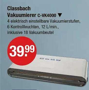 Classbach Vakuumierer C-VK4000