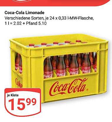 Coca-Cola Limonade 24 x 0,33 l-MW-Flasche
