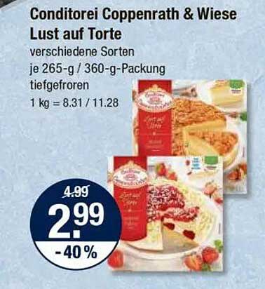 Conditorei Coppenrath & Wiese Lust auf Torte - verschiedene Sorten