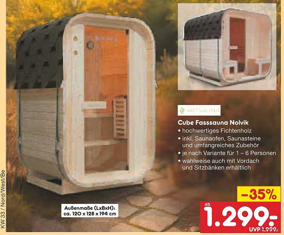 Cube Fasssauna Nolvik