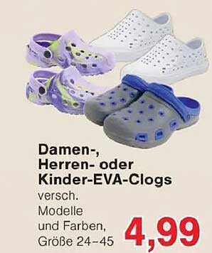Damen-, Herren- oder Kinder-EVA-Clogs
