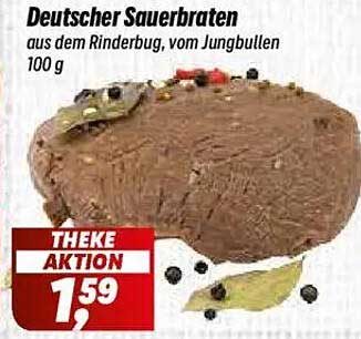 Deutscher Sauerbraten aus dem Rinderbug, vom Jungbullen