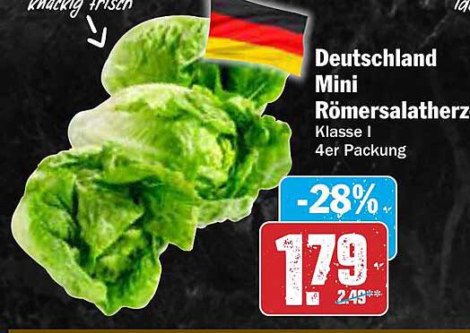 Deutschland Mini Römerherz Klasse I 4er Packung