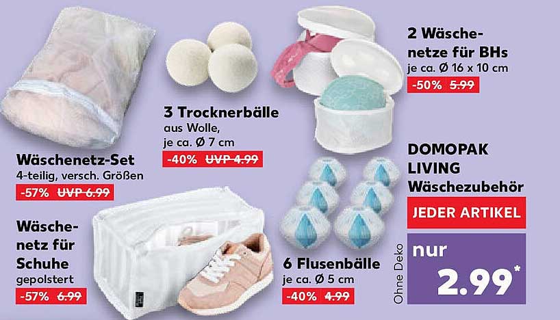 DOMOPAK LIVING Wäschzubehör - Jeder Artikel nur 2,99*