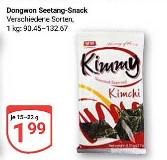 Dongwon Seetang-Snack - Kimmy Kimchi
