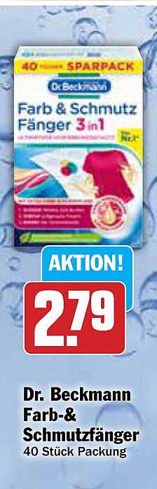Dr. Beckmann Farb- & Schmutzfänger 40 Stück Packung