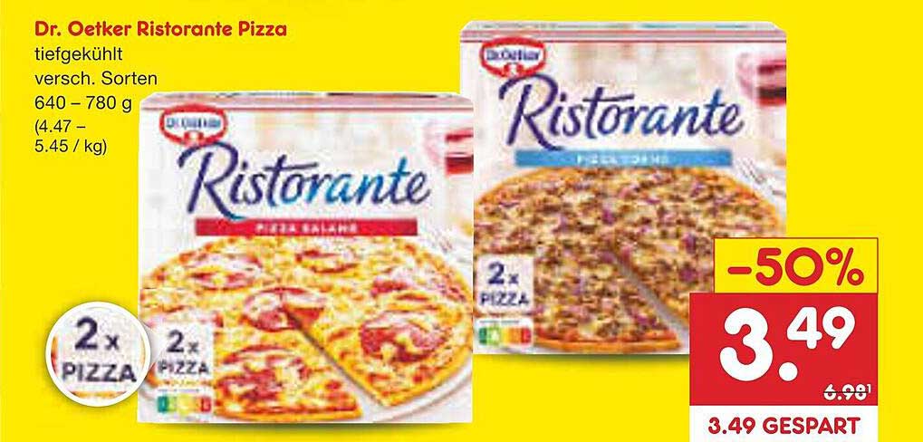 Dr. Oetker Ristorante Pizza - 2x leckere Sorten zum Sparpreis!
