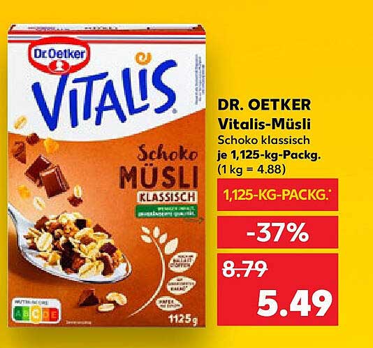 DR. OETKER Vitalis-Müsli Schoko klassisch