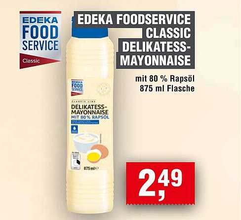 EDEKA FOODSERVICE CLASSIC DELIKATESS-MAYONNAISE 875 ml