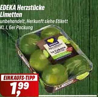 EDEKA Herzstücke Limetten, 6er Packung