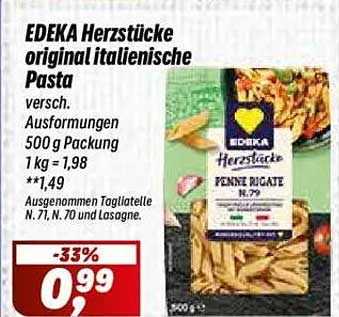 EDEKA Herzstücke original italienische Pasta