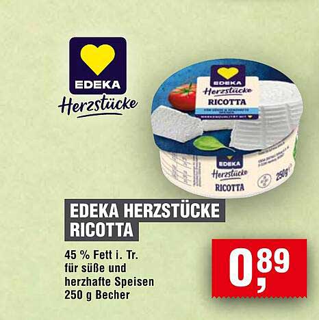 EDEKA Herzstücke Ricotta 250 g Becher