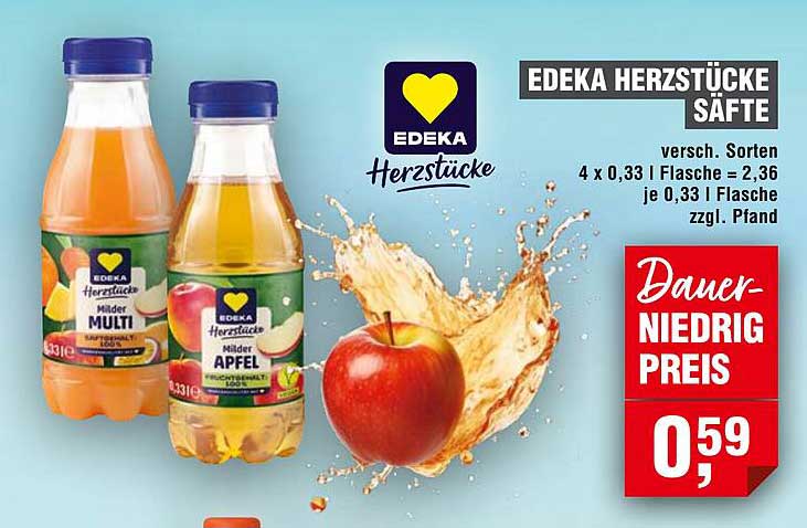 EDEKA Herzstücke Säfte - Verschiedene Sorten