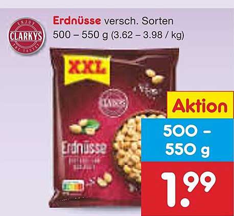 Erdnüsse, versch. Sorten 500 – 550 g