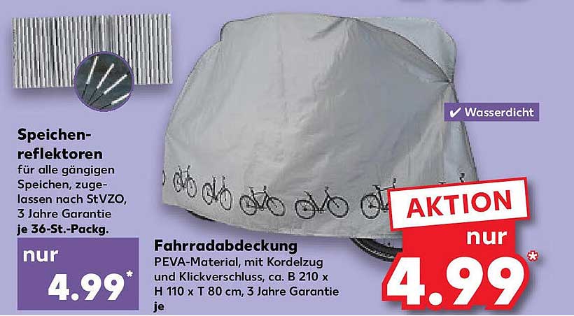 Fahrradabdeckung PEVA-Material, mit Kordelzug und Klickverschluss, ca. B 210 x H 110 x T 80 cm, 3 Jahre Garantie