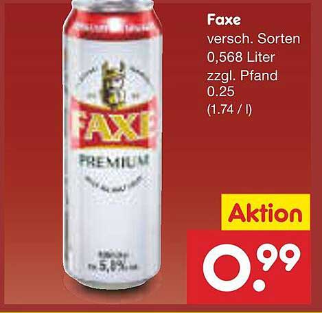 Faxe Bier - 0,568 Liter Dosen, verschiedene Sorten