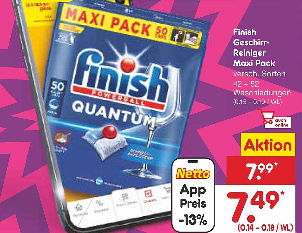 Finish Geschirr-Reiniger Maxi Pack