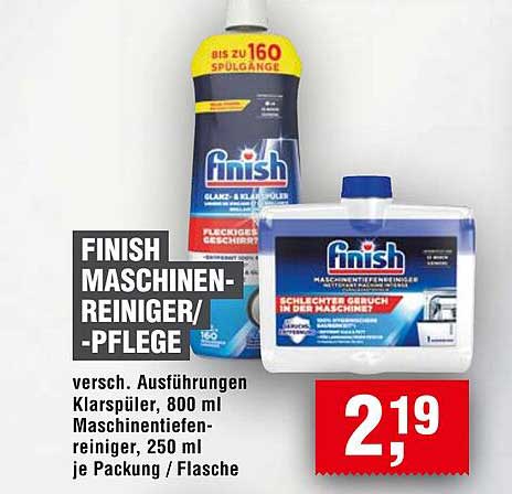 FINISH Maschinen-Reiniger/Pflege - verschiedene Ausführungen