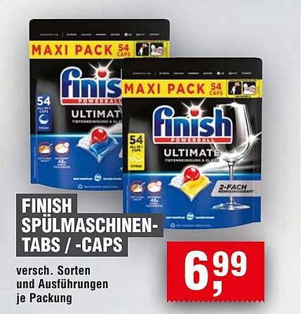 FINISH SPÜLMASCHINEN-TABS / -CAPS MAXI PACK