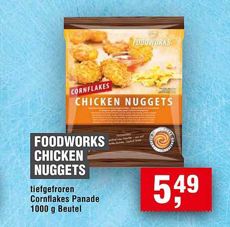 FOODWORKS CHICKEN NUGGETS 1000 g Beutel