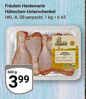 Fräulein Heidemarie Hähnchen-Unterschenkel 600 g