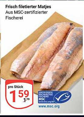 Frisch filetierter Matjes