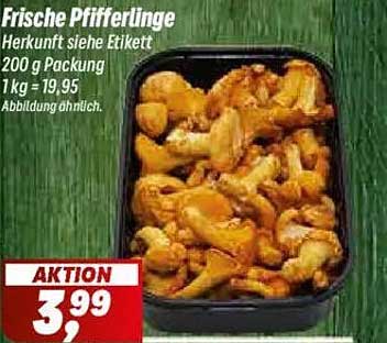 Frische Pfifferlinge 200 g – Aktion