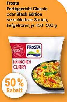 Frosta Fertiggericht Classic oder Black Edition Hähnchen Curry, 450–500 g