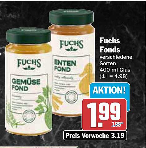 Fuchs Fonds - verschiedene Sorten 400 ml Glas