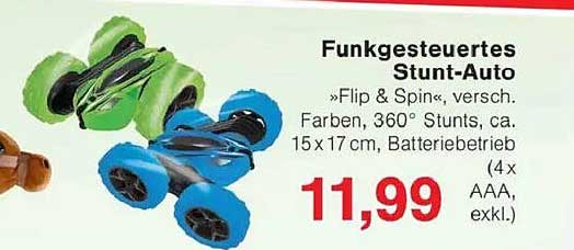 Funkgesteuertes Stunt-Auto "Flip & Spin"