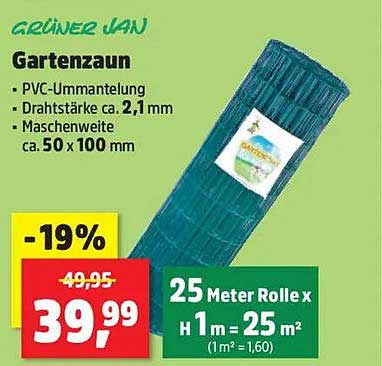 Gartenzaun von Grüner Jan - 25 Meter Rolle