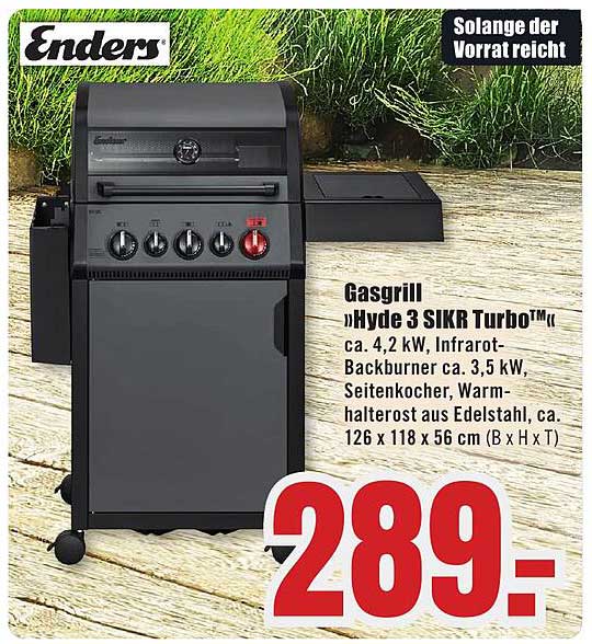 Gasgrill »Hyde 3 SIKR Turbo™«