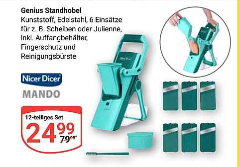 Genius Standhobel - 12-teiliges Set
