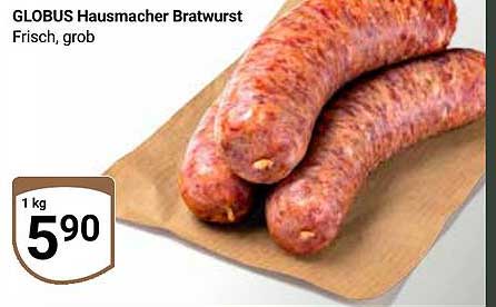 GLOBUS Hausmacher Bratwurst, frisch, grob