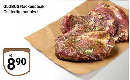 GLOBUS Nackensteak Grillfertig mariniert