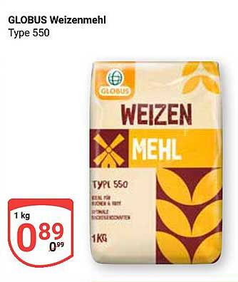 GLOBUS Weizenmehl Type 550