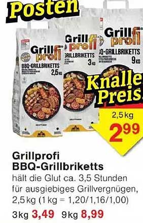 Grillprofi BBQ-Grillbriketts 2,5 kg