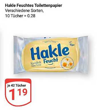 Hakle Feuchtes Toilettenpapier - Verschiedene Sorten