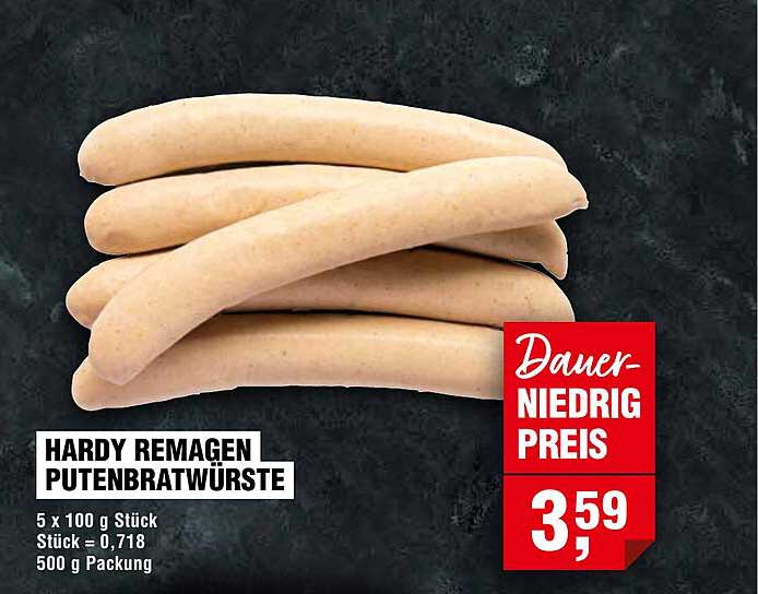 HARDY Remagen Putenbratwürste 500 g