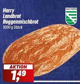 Harry Landbrot Roggenmischbrot 1000 g Stück